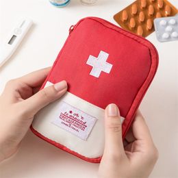Draagbare medische tas medicijn opbergtas kleine medische tas reisopslag eerste hulptas macaron kleur
