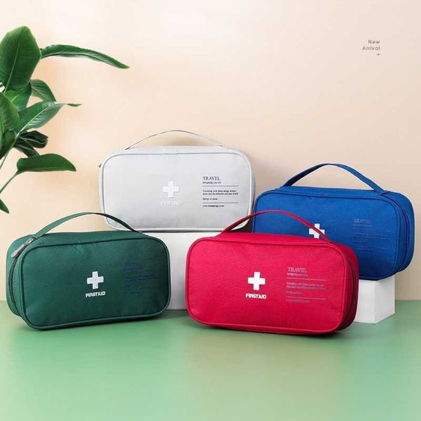 Bolsa de medicina portátil, bonito botiquín de primeros auxilios, organizador de emergencia médica, bolsillo para almacenamiento de pastillas, supervivencia al aire libre, hogar