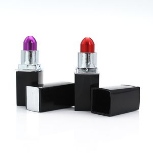Draagbare metalen pijpen lippenstift vorm pijp magische nieuwigheid cadeau voor vrouw rood paars