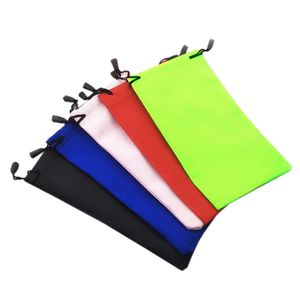 Pochette Portable en microfibre pour lunettes, sac en tissu pour lunettes de soleil, petits sacs d'emballage de bijoux cadeaux, vente en gros