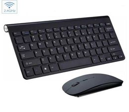 Mini clavier et souris sans fil Portable 24 ghz, combiné avec récepteur USB, pour ordinateur de bureau, PCLaptop et Smart TV, rapide 11075739