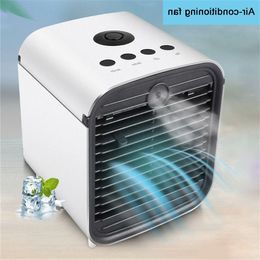 Freeshipping Draagbare Mini Airconditioner Fan Desktop Airconditioning Koeler Thuis Bureau Airconditioning Kbpka