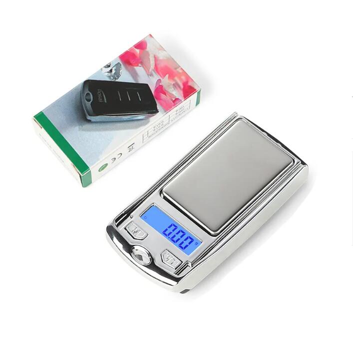 Portable Mini Precision Digital Scales autosleutel voor gouden sterling sieraden gram balansgewicht elektronische precisieschalen 200 g 100 g / 0,01 g