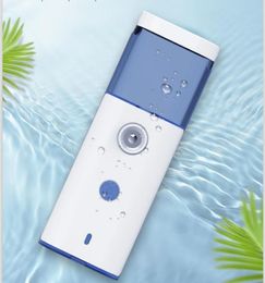 Portable Mini Visage Vaporisateur Nano Mister Facial Hair Steamer USB Rechargeable Visage Pulvérisateur Froid Beauté Hydratant Soins De La Peau1810386