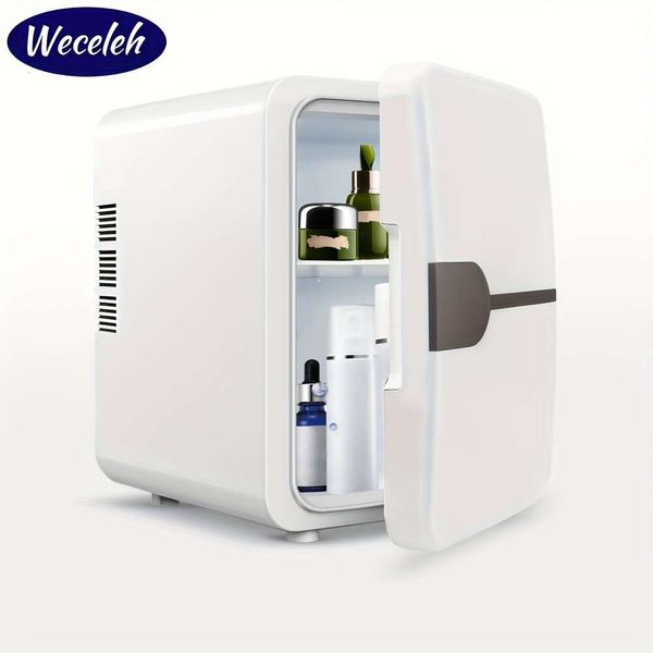 Mini refrigerador portátil, refrigerador y calentador de latas de 1,06 gal/6, refrigerador compacto para el cuidado de la piel, cosméticos, alimentos, para el hogar, la Oficina