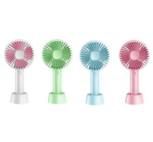 Draagbare Mini Handheld Fan USB Oplaadbare Koelventilatoren 3 Speed Persoonlijk Bureau voor Thuiskantoor Student Zomer Outdoor Reizen