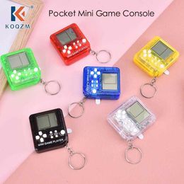 Porte-clés de console de jeu vidéo rétro portable mini portable intégré 26 jeux classiques batterie incluse facile à transporter