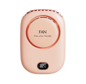 Draagbare Mini Hangende Nekventilator Bladeless Stille Zomer Luchtkoeling Fans 3 Versnellingen Verstelbaar 2000mA USB Sport Reizen Draagbare Fan