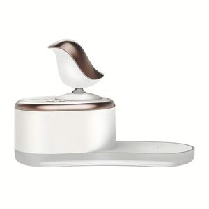 Mini humidificateur portable, petit humidificateur avec lumière du coucher du soleil, humidificateur de bureau avec 2 modes de pulvérisation et arrêt automatique, humidificateur pour bureau, chambre à coucher, chambre de bébé, maison