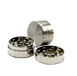 MINI PORTABLE METAL METAL GRINDER 2 couches 30 mm Smoking Herb Grinder Zinc Alloy Manual Smoke Crusher6243082