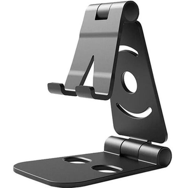 Mini soporte de teléfonos móviles portátiles Topeador de escritorio plegable 4 grados universal ajustable para iPhone Andorid Teléfono