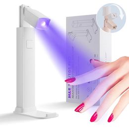 Mini lampe portative de sèche-ongles lampe UV LED pour guérir tous les gels séchage rapide USB outil d'art cadeau usage de voyage à domicile 240111