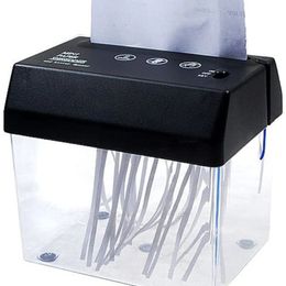 Portátil mini triturador de papel elétrico usb bateria operado documentos ferramenta de corte de papel para escritório em casa 240105
