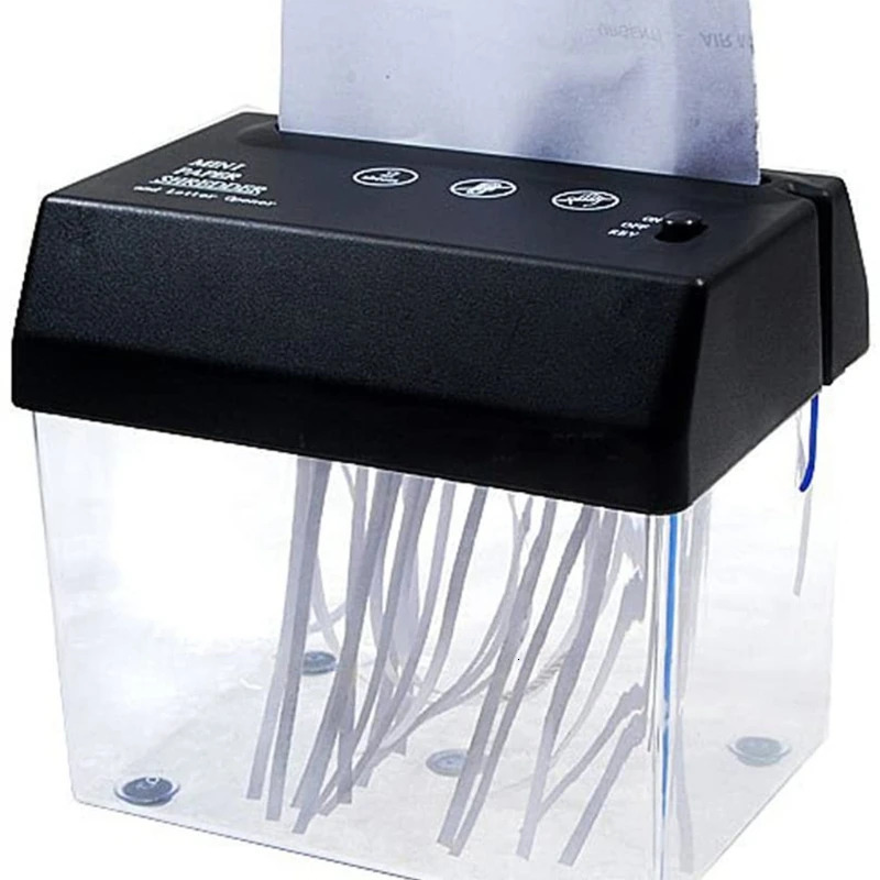 Mini trituradora de papel portátil, trituradora eléctrica con batería USB, herramienta de corte de papel para documentos para el hogar y la Oficina 240105