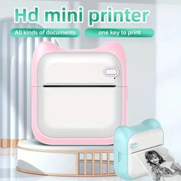 Draagbare mini-pocketprinter: draadloze BT-verbinding, inktloos, compatibel met iOS en Android, perfect voor foto's, bonnen, notities, memo's, labels, QR-codes