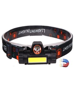 Portable Mini Powerful LED Headlamp XPECOB USB Rechargeable Headlight Battery Waterproof Head Lamp Flashlight Cycling lights7806512