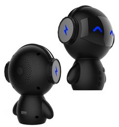 Mini robot portable en forme de 3 en 1 en haut-parleur Bluetooth multifonction avec support de banque d'alimentation TF Carte MP3 Player Hands Auxin2642924