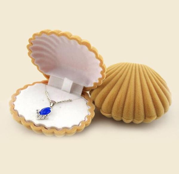 Mini boîte de rangement Portable en coquillages de mer, boîte de rangement de maquillage pour femmes, boucles d'oreilles, pendentif, collier, bijoux, étui de rangement, paquet cadeau