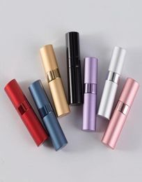 Draagbare mini spray fles draagbare aluminium parfum flessen verstuiver hervulbare lege cosmetische container 7 kleuren 8 ml yl132998130