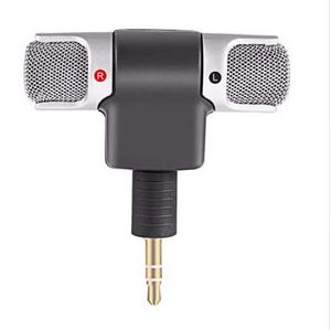 Mini Microphone stéréo Portable, Mini Jack 3.5mm, pour PC Portable, Notebook, enregistrement stéréo dans le monde entier, canal gauche et droit
