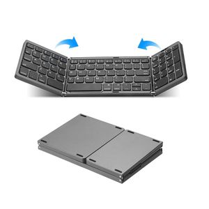 Clavier pliable sans fil portatif de mini clavier de Bluetooth de trois pliants pour la tablette d'iPad d'iOS Android Windows avec le clavier numérique