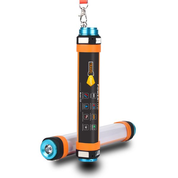 Portable Mini Torches Flashlights Power Bank Camping Étanche Night Light Mosquito Lampe anti-urgence avec SOS d'urgence SOS