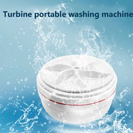 Mini Machine à laver portative de nettoyage alimentée par USB de rondelle de Turbo pour le voyage à la maison ultrasonique de sous-vêtements chaussettes 240131