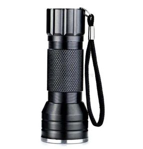 Portable mini lampe de poche Uv Led 21 Led 395nm lampe torche ultra violette détecteur de lumière noire pour les taches d'urine de chien et les punaises de lit