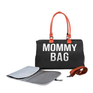 Sac de maman portable fourre-tout fonctionnel grand sac à langer pour bébé sac d'hôpital de voyage pour les soins de bébé mères organisateur de poussette à couches chariot à langer