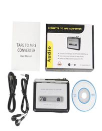 Draagbare MP3-deck cassette capture naar USBS TapeS PC Super MP3-muziekspeler Audio Converter Recorders Players247d4154799