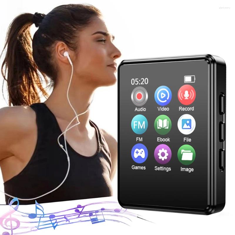 Taşınabilir Mp3 çalar Bluetooth HiFi Stereo Müzik 1.8inch Dokunmatik Ekran Öğrenci Walkman Mini Mp4 Video Oynatma