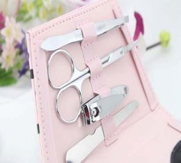 Draagbare Nail Clip Reparatie Kit Set Stainless Steel Nail Scissors Manicure Set met Pakket Cuticle Cutter Reparatie Nagel schoonheid Tools