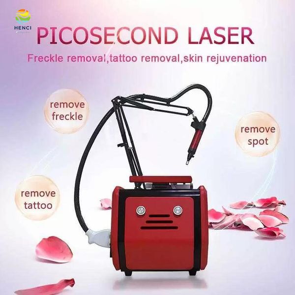 Portable Nd Yag Pico Laser 1064/755/532/1320 tête de poupée noire élimination des taches de rousseur Laser picoseconde tatouage enlever Machine de beauté