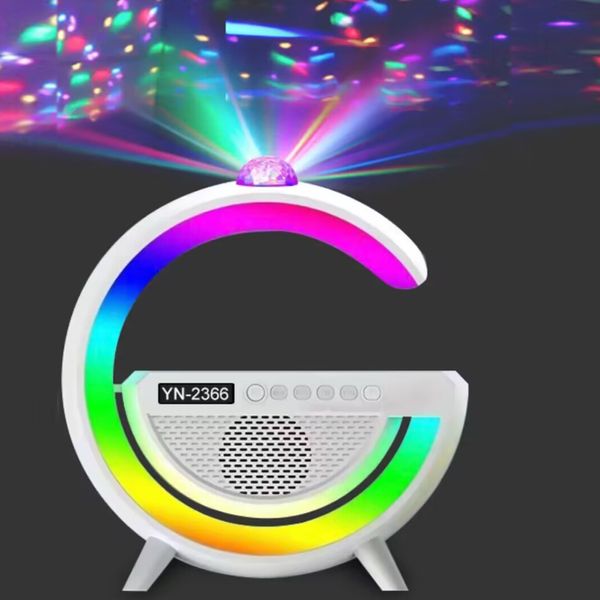 Nuevo altavoz inalámbrico portátil, altavoz en forma de luz de luz nocturno con cargador inalámbrico, atmósfera colorida decoración del hogar, favor de la fiesta, regalos para adultos