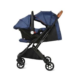 Portable pasgeboren baby kinderwagen vouwen lijken en zittende eenvoudige voertuig gemonteerde mand veiligheidszitje vier-in-één L230625