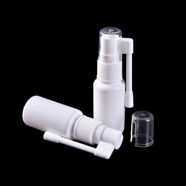 Atomiseur de nez portable avec pulvérisateur rotatif à 360 degrés, pompe nasale en plastique blanc, bouteilles de pulvérisation, nez vide 10ml Dfijw