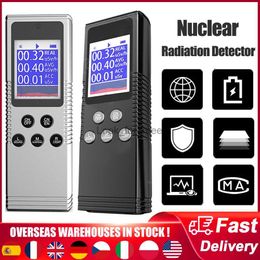 Détecteur de rayonnement nucléaire portable, laboratoire domestique, affichage numérique LCD, compteur Geiger radioactif portatif multifonctionnel HKD230826