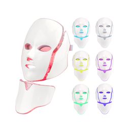 Draagbare OEM-LED-masker Zeven kleuren Gezichtsmasker met elektronische salon en spa-gebruik Machine eenvoudig te bedienen