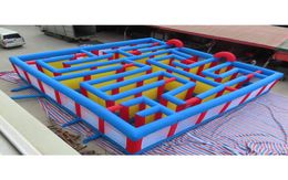 portable pour adultes extérieurs GAZE PLATable 9x9m Giant gonflable puzzel Maze Carnival Game Field6353081