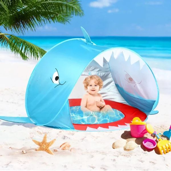 Tente de plage pour bébé extérieur portable avec piscine pop-up UV SHELTER SUR POUR LA POUR CHIDE PLAY PLAY TOY