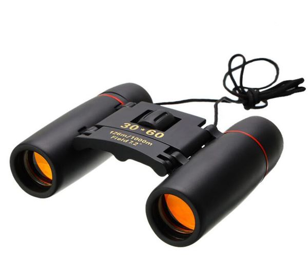 Jumelles d'extérieur portables 30x60 Jour Nuit Camping Voyage Vision Spotting Scope 126m / 1000m Optique Tactique Chasse portée militaire Jumelles Pliantes Télescope