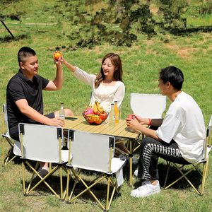 Draagbare Outdoor Camping Vouwen Koolstofstaal Loempia Tafel Reizen BQQ Vierkante Picknick Bureau