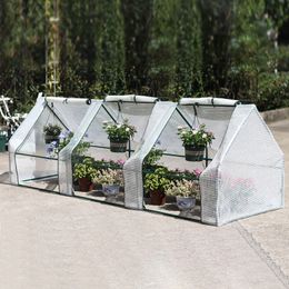 Garden extérieur portable Greenhouse en plastique pour les plantes Greenhouse avec cadre et couvrez les choses utiles pour le jardin