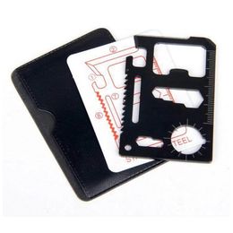 Outils à main extérieurs portables scies en acier inoxydable outil de carte de crédit multi-poches