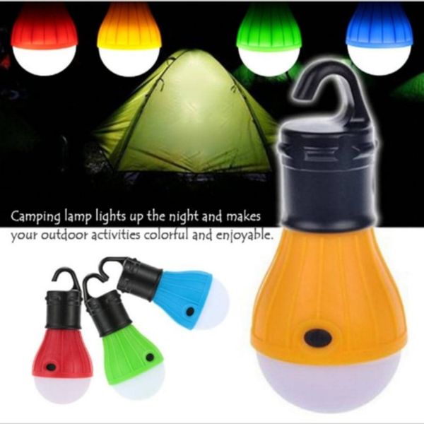 Lampe de Camping suspendue extérieure Portable, ampoule LED douce, lanternes étanches, veilleuses, 3 piles AAA non incluses