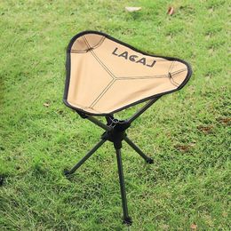 Portable loisirs de plein air pliant petit Mazar Super léger en alliage d'aluminium rotatif Triangle chaise pêche Camping banc 240220