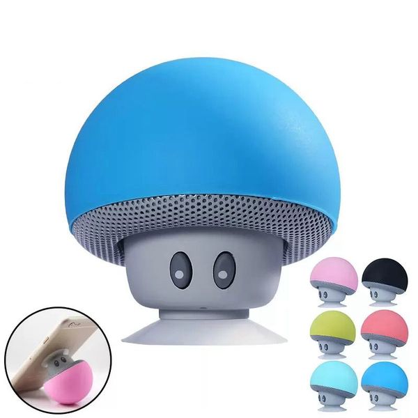 Mini haut-parleur sans fil portable extérieur lecteur de musique MP3 haut-parleur champignon pour Xiaomi iPhone Samsung PC avec emballage de vente au détail