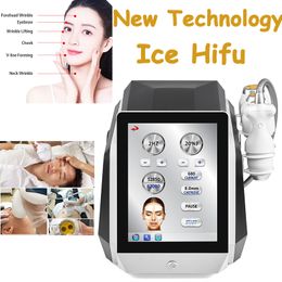 Portable Pijnloos Ice Hifu Machine Salon Beauty Equipment 62000 Shots High Intensiy Foused Ultrasound Anti Aging Face Tifting Skin Rapening