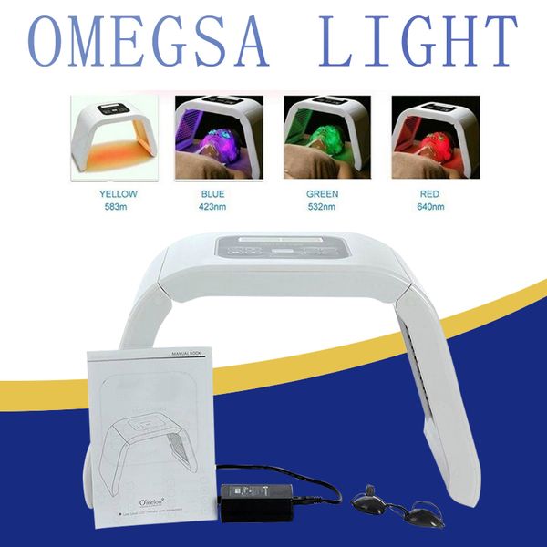 Máquina IPL PDT portátil Terapia de luz LED Rejuvenecimiento de la piel Lámpara de tratamiento fotodinámico 7 colores Fotón Facial Salón de belleza Spa Función de frío