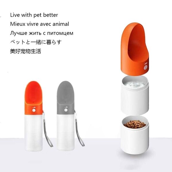 Portable Pet Chien Bouteille D'eau Voyage Chiot Chat Potable Bol En Plein Air Pet Tasse D'eau Mangeoire Pour Petit Grand Chien Pet fournitures Y200922